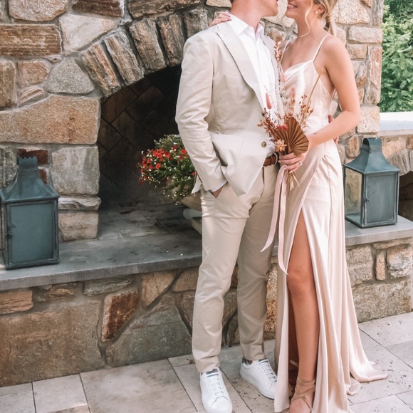 Fame and Partners Strappy Draped Gown - Picture 3 of 3